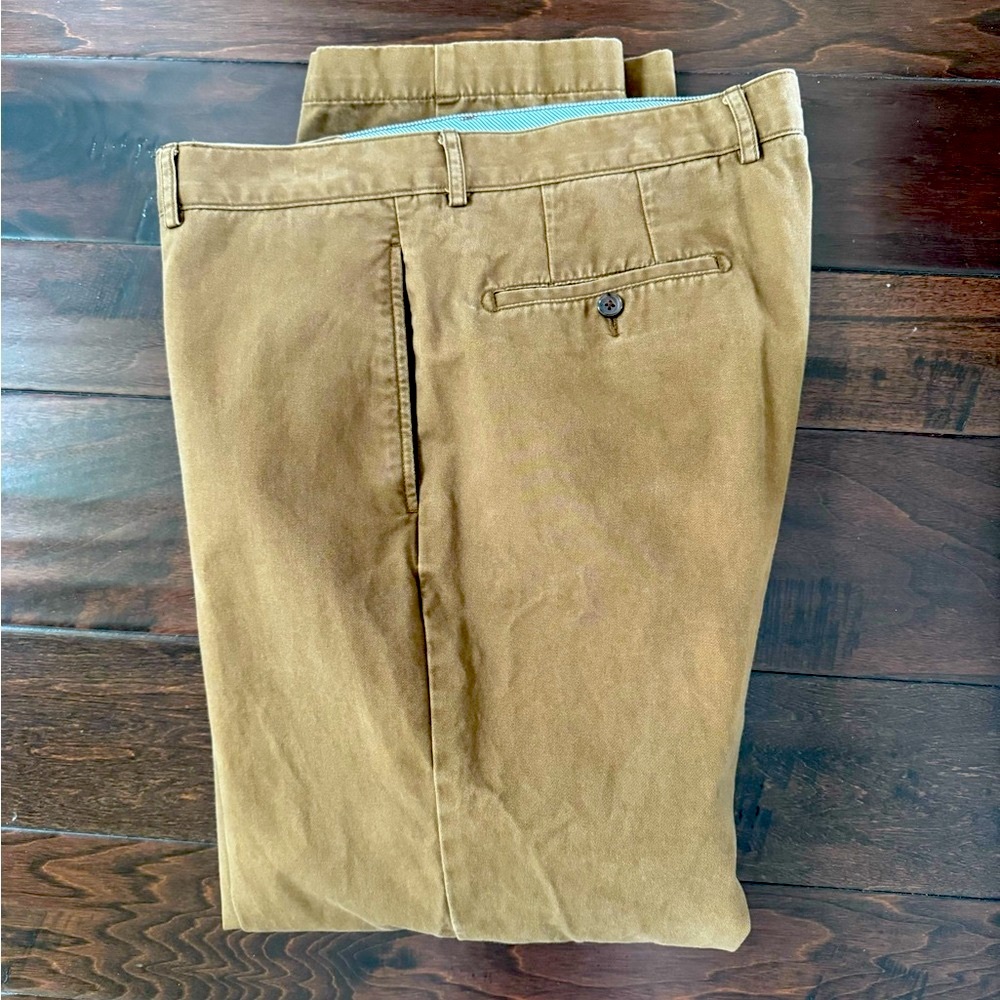 Daniel Cremieux Men's Whiskey 🥃 Colored Norfolk Pants 100% Cotton Stylish Color